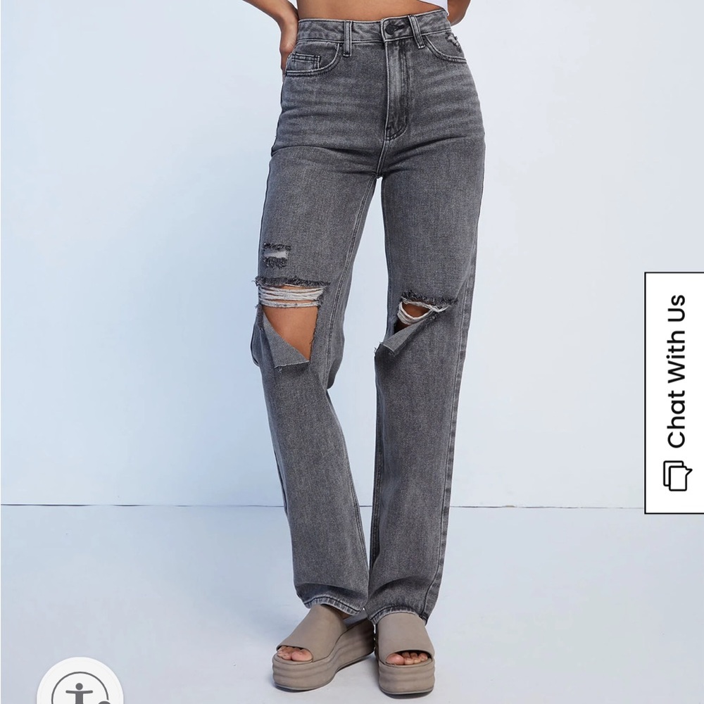 Pacsun washed black ripped 90s boyfriend jeans